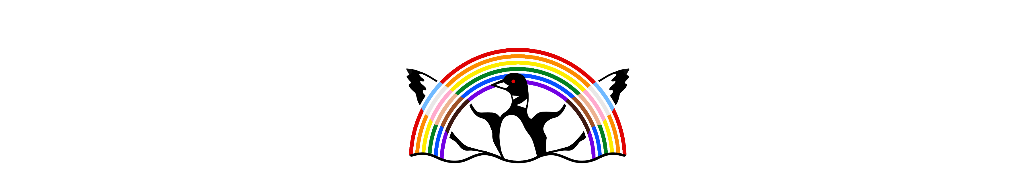 NEKRC Rainbow Loon logo with white background